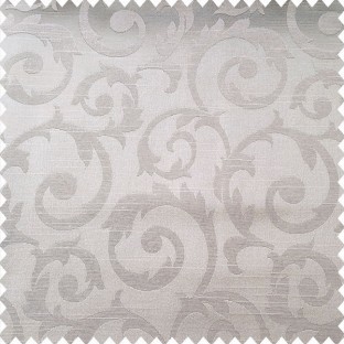 Grey color traditional design texture finished surface shiny swirls pattern polyester main curtain